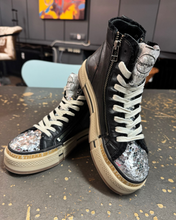 Load image into Gallery viewer, Rebecca White Sneaker Black