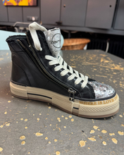Load image into Gallery viewer, Rebecca White Sneaker Black