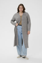Lade das Bild in den Galerie-Viewer, Oversize Cardigan Strickmantel in Grey Grau Gr 42 bis 64+ - Kaffe Curve