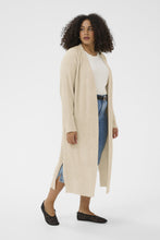 Load image into Gallery viewer, Oversize Cardigan Strickmantel in Melange Beige Gr 42 bis 64+ - Kaffe Curve