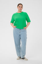 Load image into Gallery viewer, Basic Shirt in Bright Green Größe 40 bis 60 - Kaffe Curve