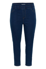 Load image into Gallery viewer, Bequeme Denim-Jeggings in Karottenform bis Gr 56/58– Die perfekte Wohlfühl-Jeans - Kaffe Curve