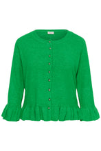 Load image into Gallery viewer, Cardigan in Bright Green bis Größe 58/60 - Kaffe Curve