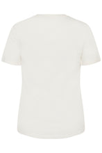 Lade das Bild in den Galerie-Viewer, Elegantes T-Shirt mit dreidimensionalen Chiffon-Blüten in Weiss bis Gr 56