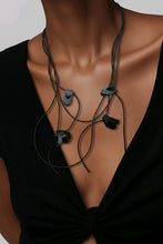 Lade das Bild in den Galerie-Viewer, Papucei Zip Stylische Echt Lederkette in Blau Grau