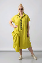 Lade das Bild in den Galerie-Viewer, Mädchenglück Tunika Kleid in 3 Farben - Limoncello/Grau/Schwarz bis Gr 64