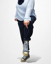 Lade das Bild in den Galerie-Viewer, Rebecca White Sneaker D&W Jeans bis Gr 37 bis 42 in Jeansblau