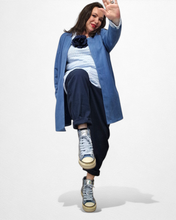 Lade das Bild in den Galerie-Viewer, Rebecca White Sneaker D&W Jeans bis Gr 37 bis 42 in Jeansblau