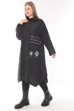 Load image into Gallery viewer, Mädchenglück Hund und Katze Regenmantel in 2 Farben Weiss und Schwarz