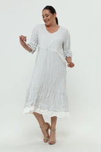 Load image into Gallery viewer, Kleid Crash/ Crinkle Effekt in grau von Mädchenglück