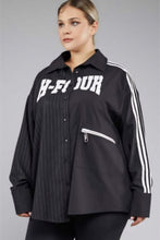 Lade das Bild in den Galerie-Viewer, H4 Bluse Plussize Reihe mit Streifen