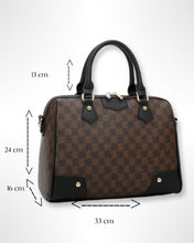 Lade das Bild in den Galerie-Viewer, Tasche Schoko mit Henkel und abnehmbaren Riemen