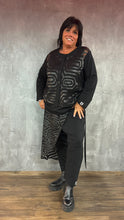 Lade das Bild in den Galerie-Viewer, Mädchenglück exklusive 2 Teiler Tunika Set mit Top in Schwarz