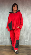 Lade das Bild in den Galerie-Viewer, Mädchenglück Hoodie Einheitsgröße in Rot - Onesize/ Oversized