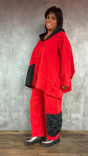 Lade das Bild in den Galerie-Viewer, Mädchenglück Hoodie Einheitsgröße in Rot - Onesize/ Oversized