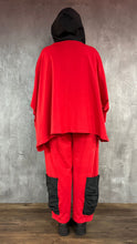 Lade das Bild in den Galerie-Viewer, Mädchenglück Hoodie Einheitsgröße in Rot - Onesize/ Oversized