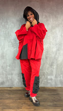 Lade das Bild in den Galerie-Viewer, Mädchenglück Hoodie Einheitsgröße in Rot - Onesize/ Oversized