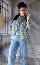 Load image into Gallery viewer, Redesign Jeansjacke used Style mit Cut Outs bis Größe 60