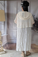 Lade das Bild in den Galerie-Viewer, Jetzt reduziert Mädchenglück Kleid mit Netzjacke in ecru weiß Größe 38 bis 64