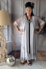 Lade das Bild in den Galerie-Viewer, Mädchenglück 2 Teiler Kleid "Tanja" mit Netzjacke in Grau