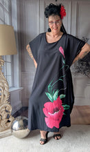 Lade das Bild in den Galerie-Viewer, CNG Sommerkleid in Schwarz Pink Grün Oversize Style alle Größen