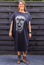 Lade das Bild in den Galerie-Viewer, Skull/ Totenkopf Kleid in 3 Farben bis Gr 60 1888