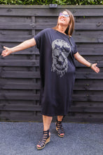 Lade das Bild in den Galerie-Viewer, Skull/ Totenkopf Kleid in 3 Farben bis Gr 60 1888