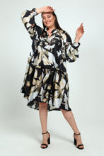 Load image into Gallery viewer, Seidenkleid leicht und luftig in aktuellen Frühlingsfarben von unserem beliebten Label Mädchenglück 6005 bis Größe 62