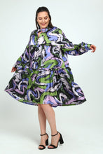 Load image into Gallery viewer, Seidenkleid Flieder Rosa Apfelgrün von Mädchenglück, leicht und luftig bis Größe 62