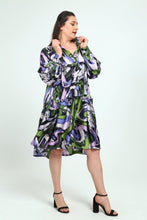 Load image into Gallery viewer, Seidenkleid Flieder Rosa Apfelgrün von Mädchenglück, leicht und luftig bis Größe 62