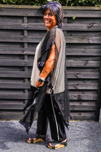 Load image into Gallery viewer, Überwurf aus Netz und Satin Einheitsgröße