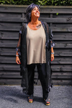 Load image into Gallery viewer, Überwurf aus Netz und Satin Einheitsgröße