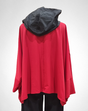 Lade das Bild in den Galerie-Viewer, Mädchenglück OneSize Oversized Hoodie in Rot Einheitsgröße Onesized/ Oversized