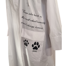 Load image into Gallery viewer, Mädchenglück Hund und Katze Regenmantel in 2 Farben Weiss und Schwarz