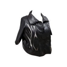 Load image into Gallery viewer, Kurzjacke aus veganem Leder von CN-G in 4 Größen bis Gr 58/60