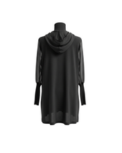 Lade das Bild in den Galerie-Viewer, CN-G Hoodie mit Organza Kapuze & Ärmel in 4 Größen bis Gr 62