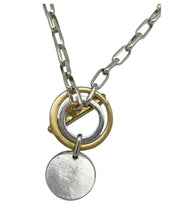 Lade das Bild in den Galerie-Viewer, Mix Kette mit Barrenverschluss und Münze