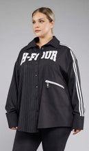 Lade das Bild in den Galerie-Viewer, H4 Bluse Plussize Reihe mit Streifen