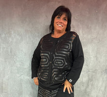 Lade das Bild in den Galerie-Viewer, Mädchenglück exklusive 2 Teiler Tunika Set mit Top in Schwarz