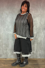 Lade das Bild in den Galerie-Viewer, Mädchenglück exklusive 2 Teiler Netz Tunika Set mit Top in Grau