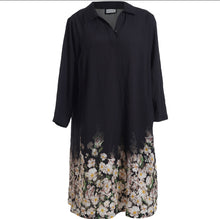 Lade das Bild in den Galerie-Viewer, Longtunika Kleid in angesagtem floralem Design Größe 40 bis 60