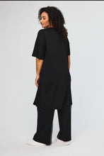 Load image into Gallery viewer, Lässiges Sweat-Kleid mit Zipper- und Streifen-Details bis Gr 62 - Studio