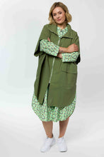 Load image into Gallery viewer, 3-in-1 Baumwoll-Oversize Longtunika & Weste khaki alle Größen- Gozzip