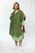 Load image into Gallery viewer, 3-in-1 Baumwoll-Oversize Longtunika & Weste khaki alle Größen- Gozzip