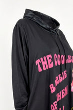 Load image into Gallery viewer, Barbie Hoodie-Tunika "The Coolest Barbie of Them All" bis Größe 58/60- Spezialanfertigung