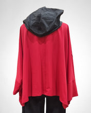 Lade das Bild in den Galerie-Viewer, Mädchenglück Hoodie Einheitsgröße in Rot - Onesize/ Oversized