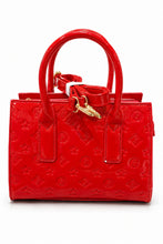 Load image into Gallery viewer, Elegante Lack-Handtasche Stella mit Schulterriemen und Prägung in 2 Farben