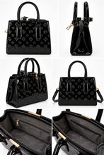 Load image into Gallery viewer, Elegante Lack-Handtasche Stella mit Schulterriemen und Prägung in 2 Farben