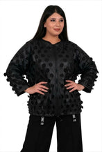 Load image into Gallery viewer, Ausgefallene Ballonjacke mit Plättchenverarbeitung in 2 Farben – B-ONE
