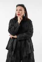 Load image into Gallery viewer, Extravagante Avantgarde-Jacke Gerald mit Echtleder-Details & Punkte-Muster – Papucei